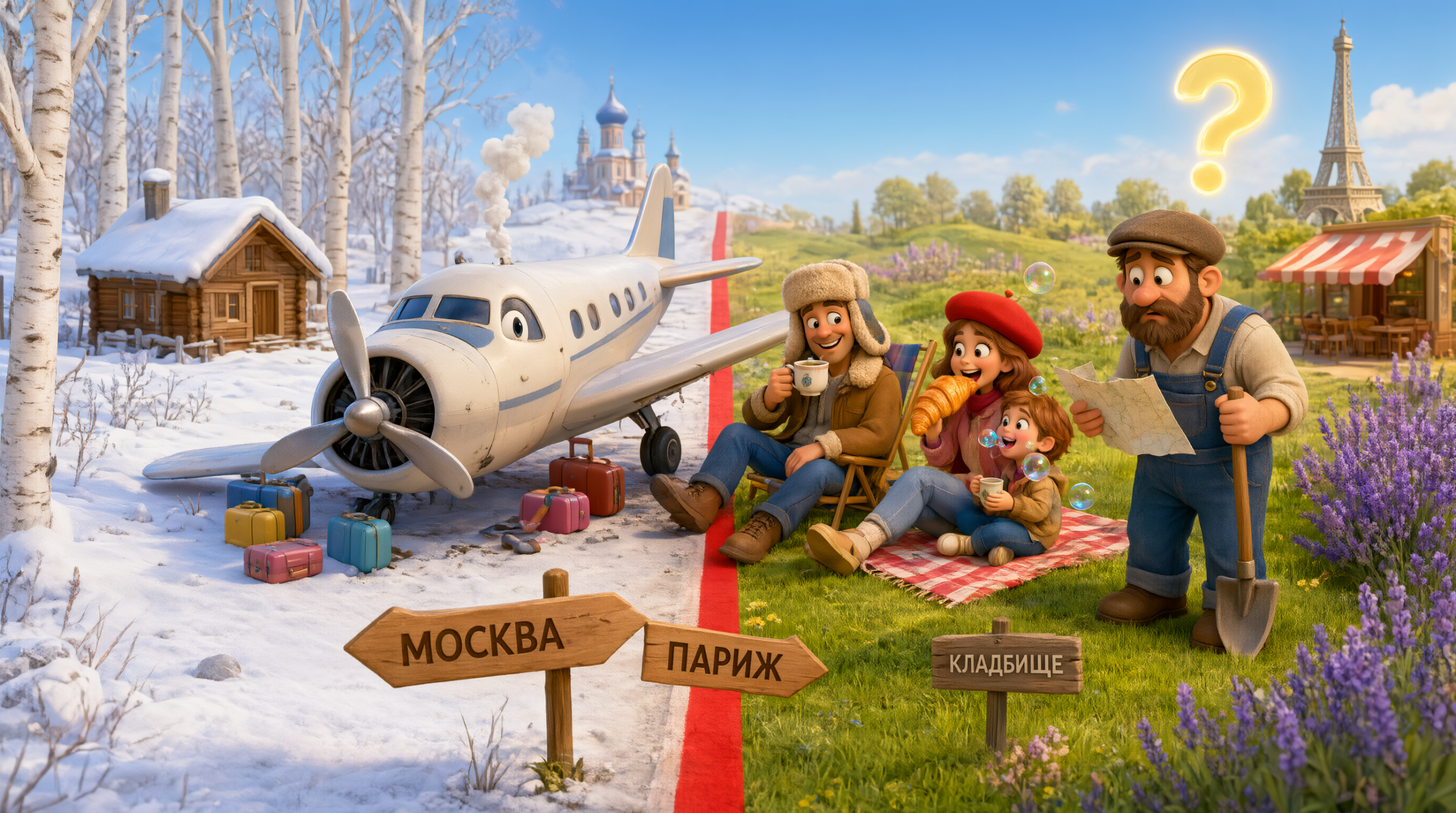 Самолёт Москва-Париж